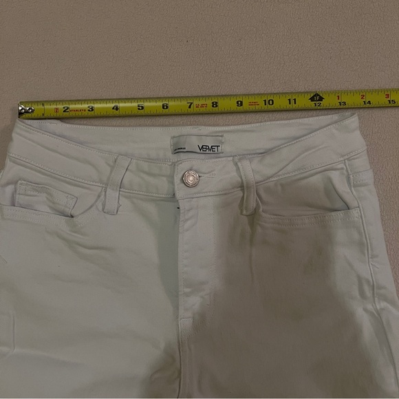 Vervet Women’s Size 28 White Jeans Mid Rise Stretch - Picture 11 of 13